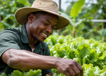 AI-generated illustration representing agriculture and enterprise
